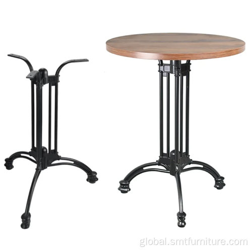 cast aluminum base table Restaurant Aluminium Furniture Table Legs Factory